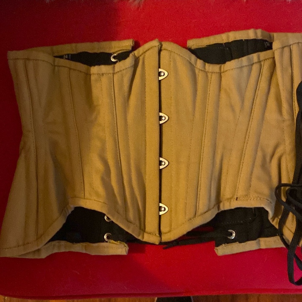 Tan cotton Glamorous corset size 24